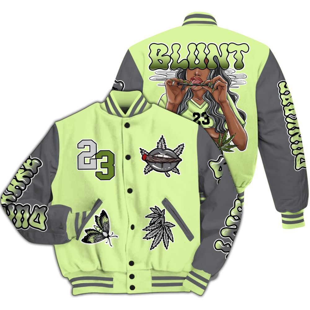 Varsity Jacket To Match Smoke Grey Volt TR 1s - Bluntz Unique All Over Print