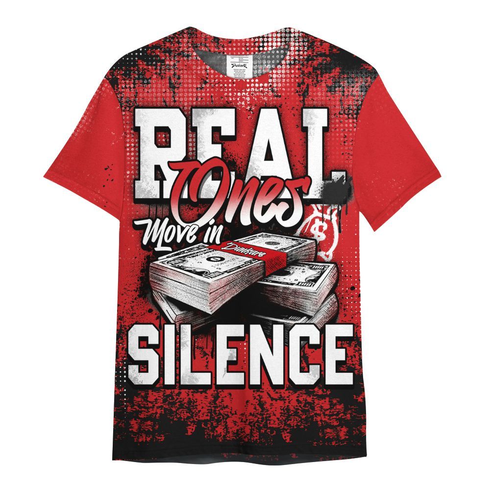 Shirt To Match Bloodline 12s - Move In Silence Money Street Retro All Over Print