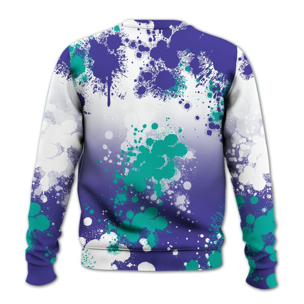 Sweatshirt To Match Retro Grape 5s - Trust No One Scary All Over Print