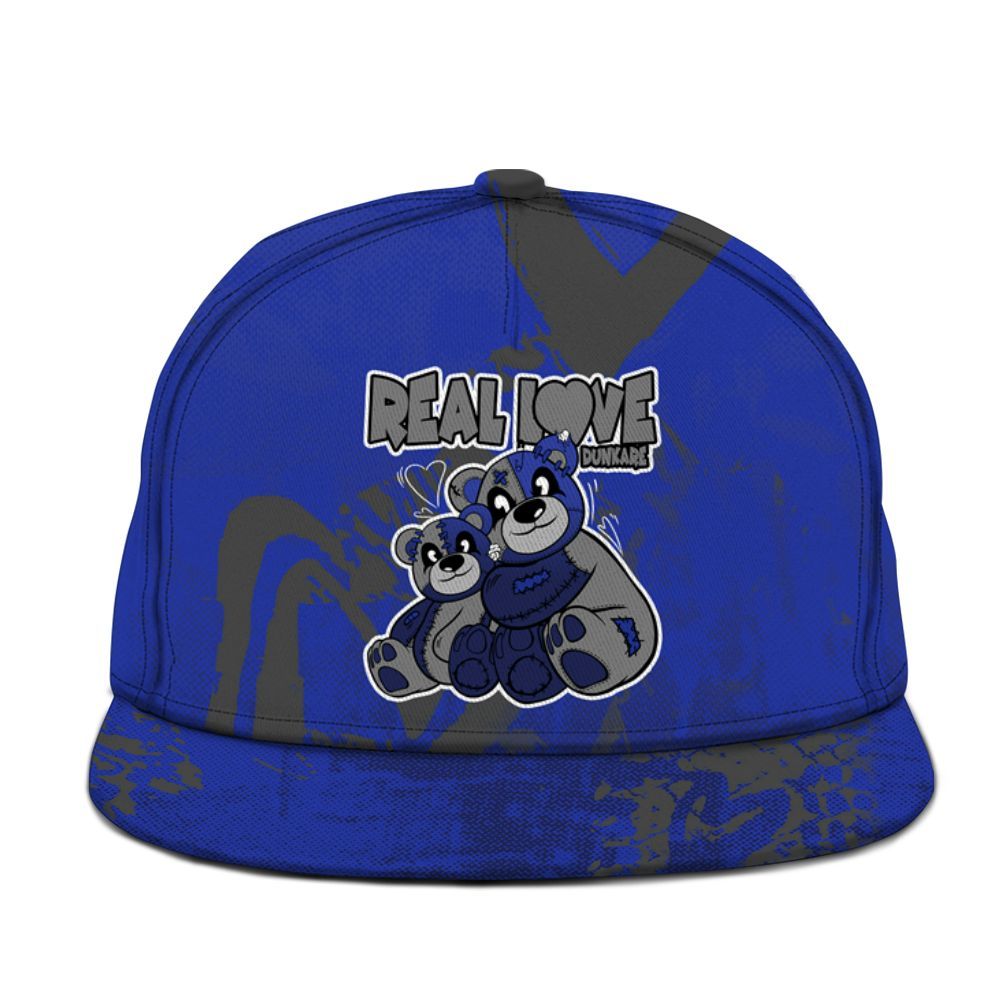 Snapback To Match Air Max Plus Black Racer Blue - Sincere Fondness Bear Graphic
