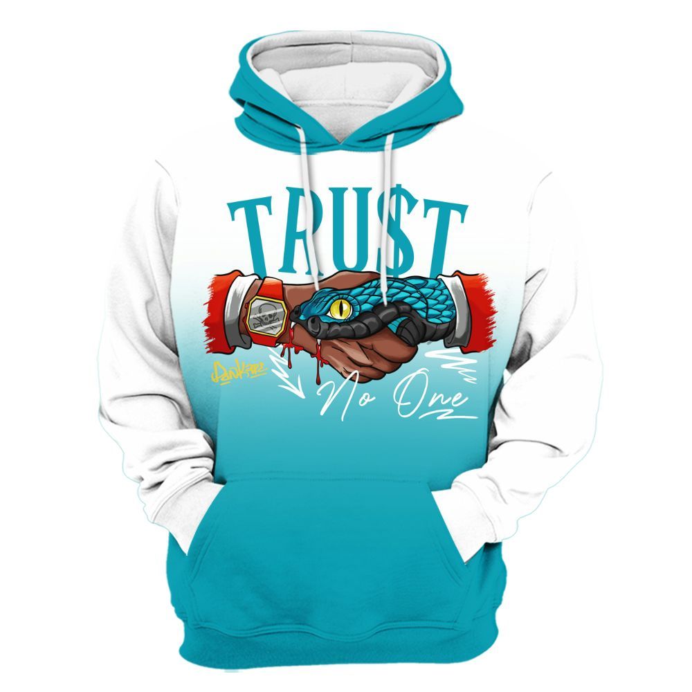 Hoodie To Match Dunk Low KD 17 N7 - Snake Trust No One Drip All Over Print