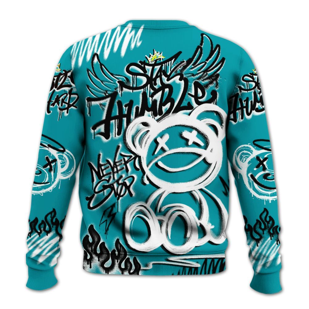 Sweatshirt To Match Air Griffey Max Aquamarine 1s - Humble Drip Streetwear Graffity All Over Print