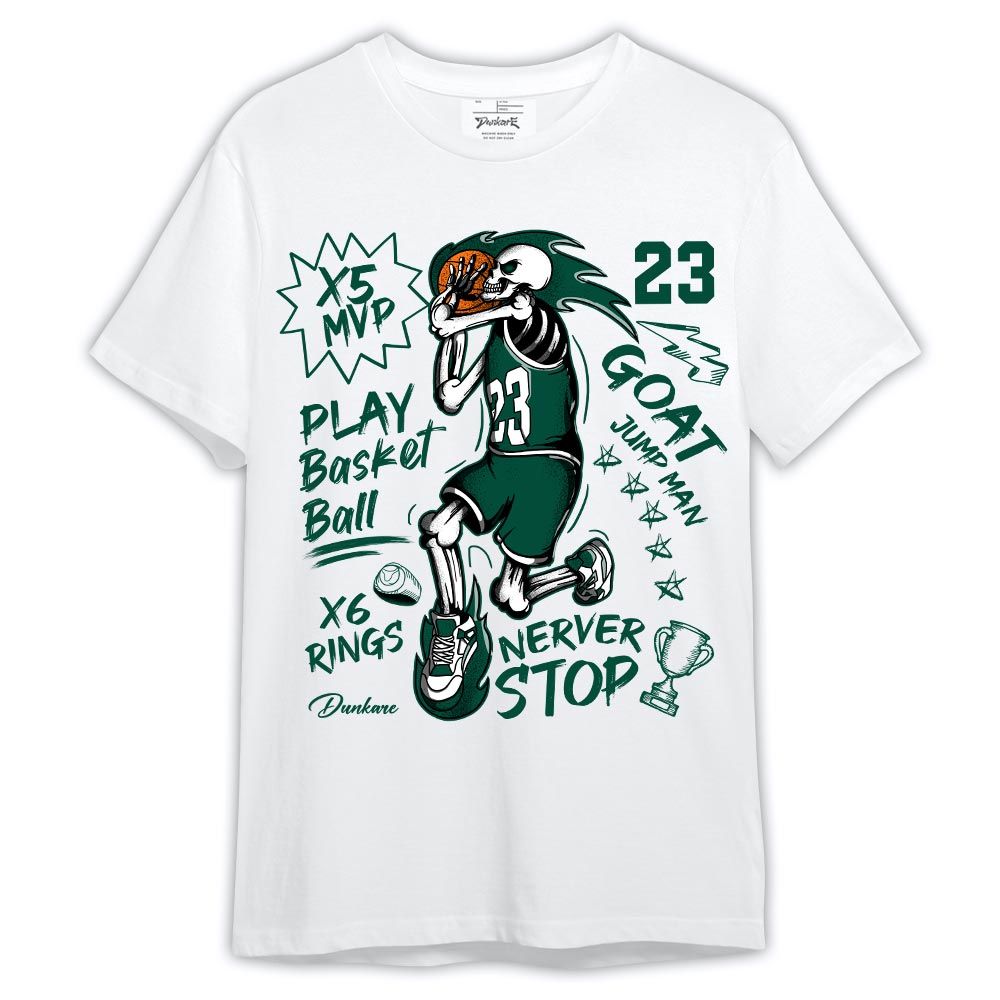 Shirt To Match Oxidized Green 4s - Never Stop G.O.A.T Shirt Outfit