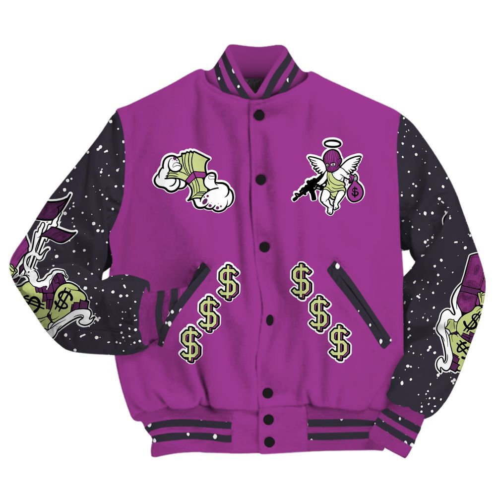 Varsity Jacket To Match Ja 2 Staregazer - Ones Move In Silence Graphic All Over Print