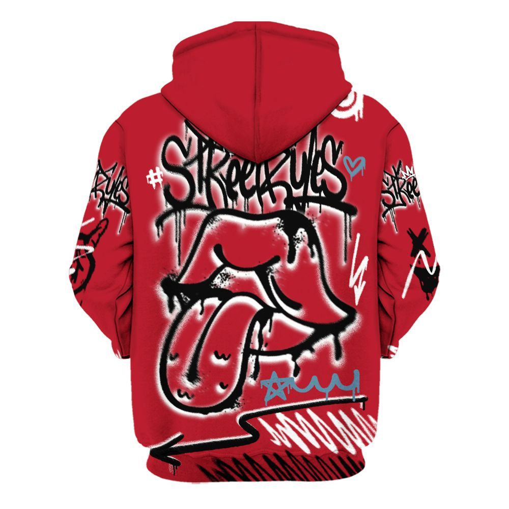 Hoodie To Match Retro Raging Bull 5s - Break Rules Streetwear All Over Print
