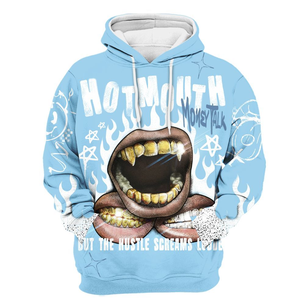 Hoodie To Match Legend Blue 11s - Mouth Burning Street Style All Over Print