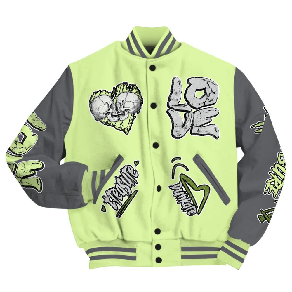 Varsity Jacket To Match Smoke Grey Volt TR 1s - Skull Bear All Over Print