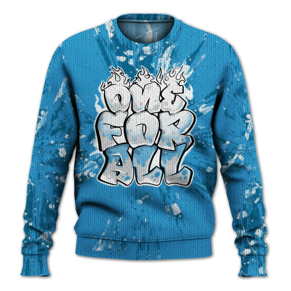 Knitted Sweater To Match Powder Blue 9s - Ones For All Graphic Luxury