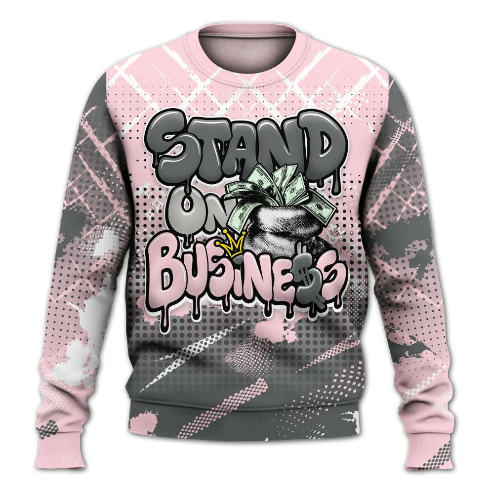 Sweatshirt To Match Air Max 95 Pink Foam 2025 - Halftone Stand Business Dripping All Over Print