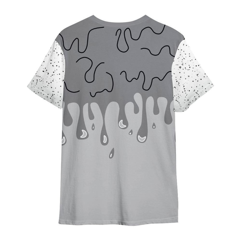 Shirt To Match Retro Wolf Grey 5s - Loser Lover Dripping All Over Print