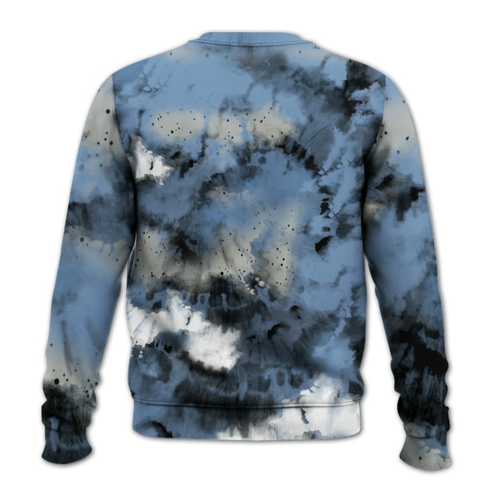 Sweatshirt To Match University Blue 4s - SNEAKER Girl Money Drip Tie Dye All Over Print