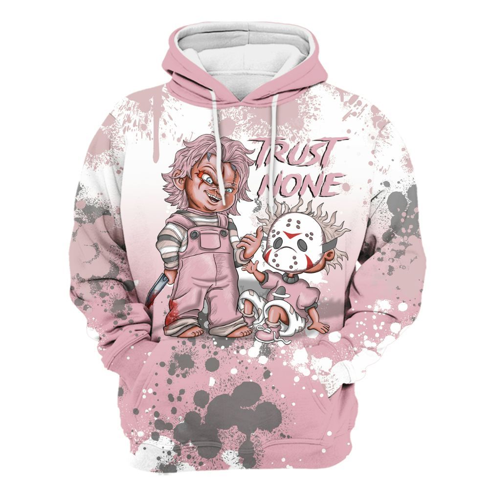 Hoodie To Match Air Max DN Pink Foam - Trust No One Scary All Over Print