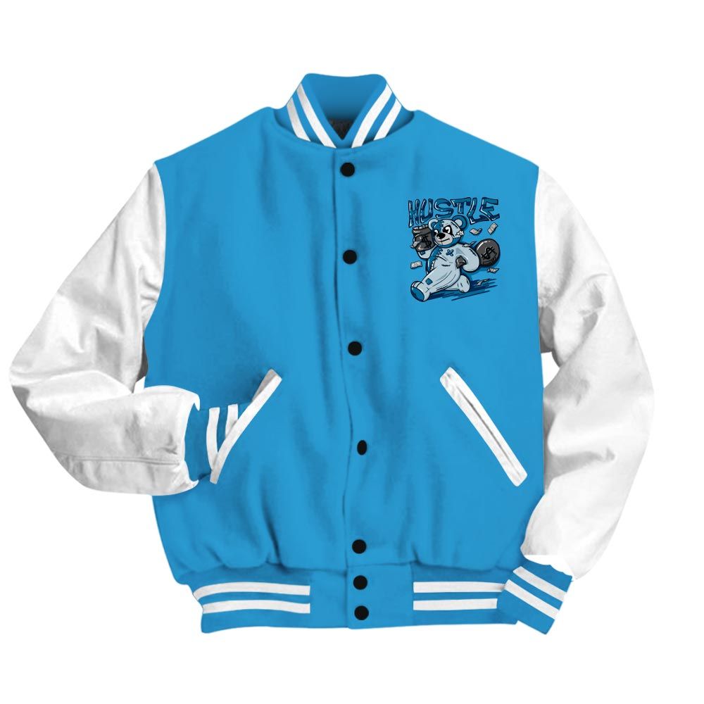 Varsity Jacket To Match Powder Blue 9s Vasity Jacket - Hustles Bear Vasity Jacket Unisex