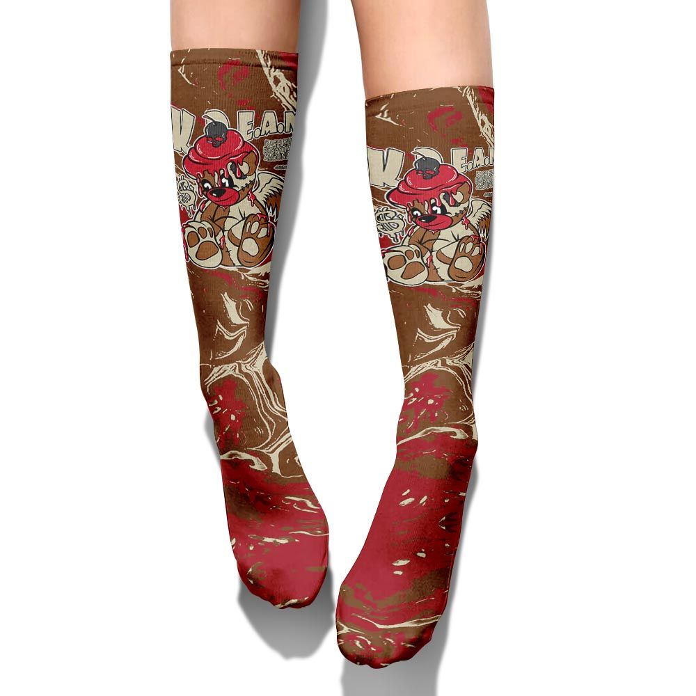 Sock To Match Archaeo Brown 5s - Loot Bear Liquid