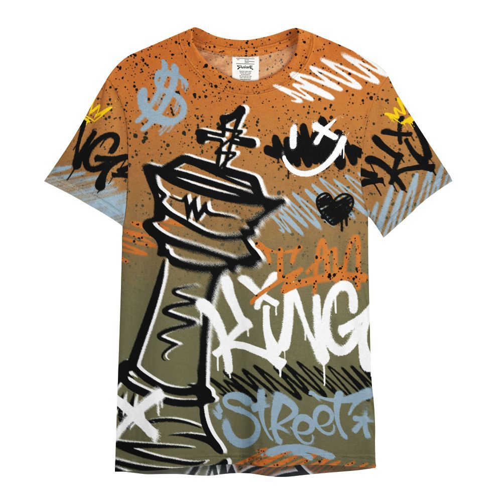 Shirt To Match Olive 5s - Street King Chess Streetwear All Over Print