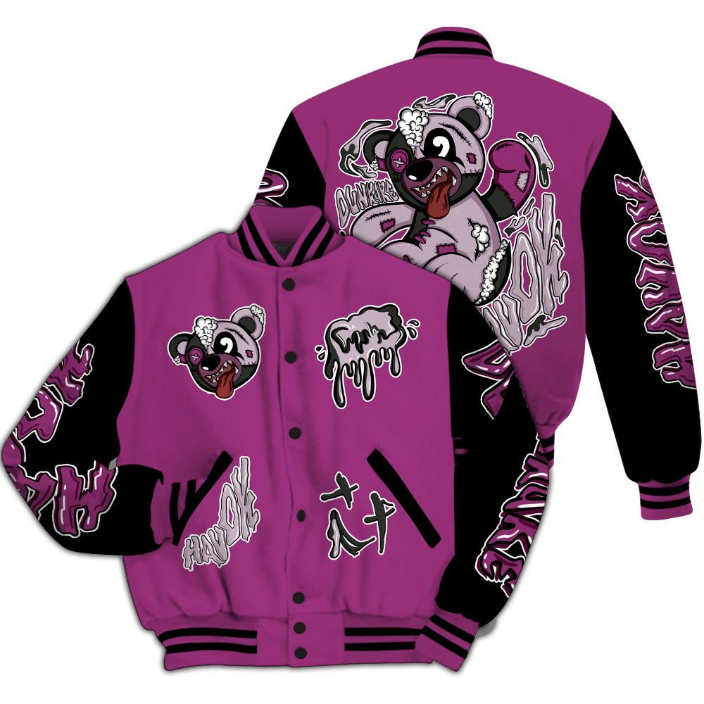 Varsity Jacket To Match Air Max Sunder Gore Tex Bold Berry - Havok Bear All Over Print