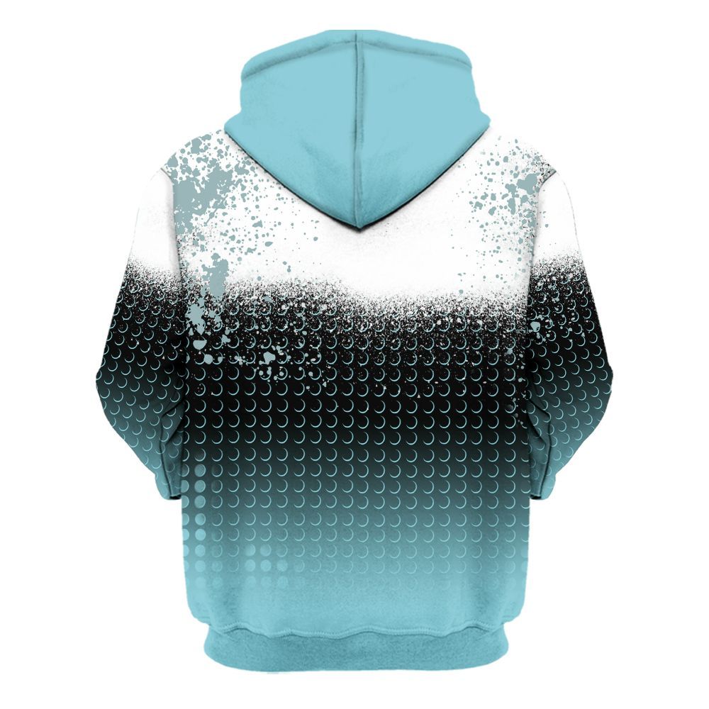 Hoodie To Match Low Legend Blue 11s - Halftone Time Is Money All Over Print