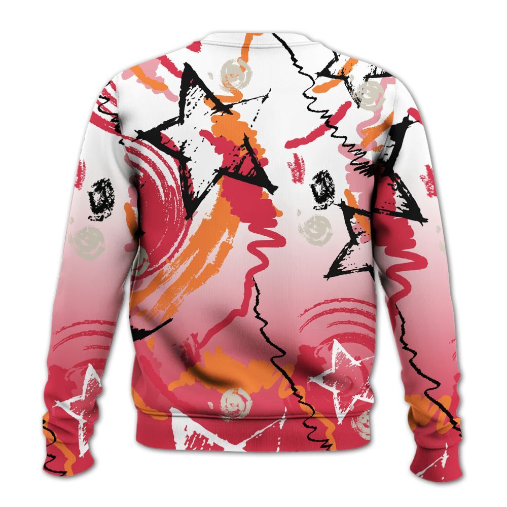 Sweatshirt To Match Air Max Portal Bright Ceramic - Grind Shine Later Drip All Over Print