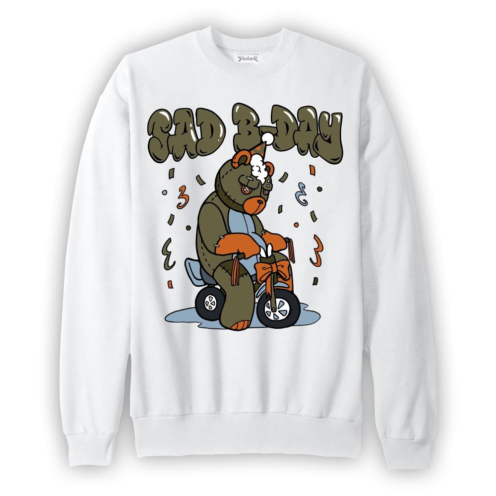 Sweatshirt To match Olive 5s Sweatshirt - Sad B-Day Hugz Graphic