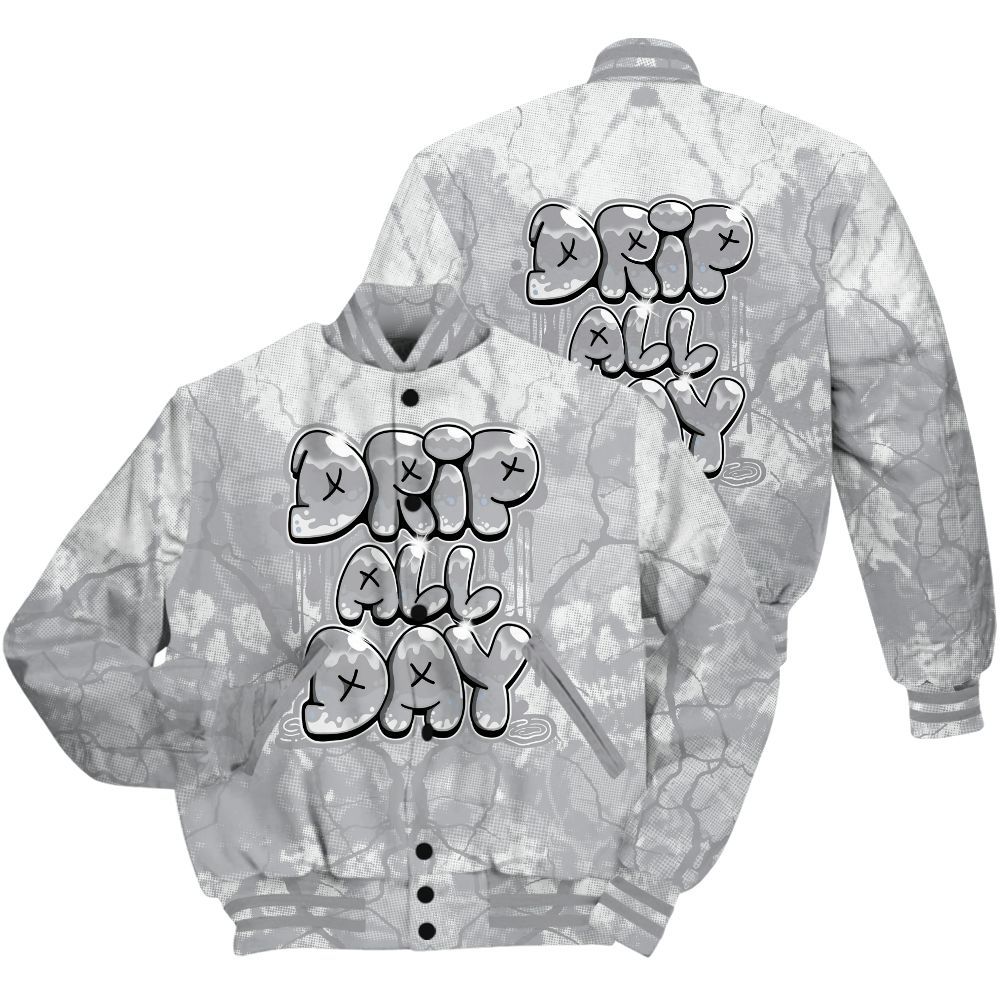 Varsity Jacket To Match Low OG Wolf Grey 1s Shirt - DRIPPIN Days Graphic Halloween All Over Print