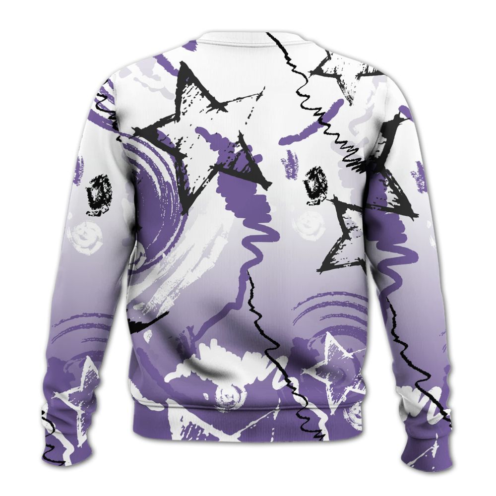 Sweatshirt To Match Dunk Low Black Raspberry - Grind Shine Later Drip All Over Print
