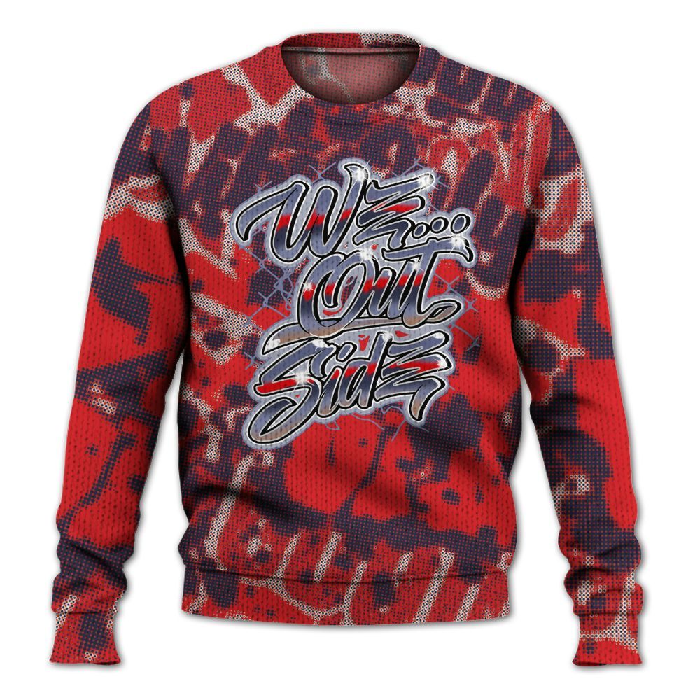 Knitted Sweater To Match Low OG Howard Bison 1s - We OutSider Graphic Street