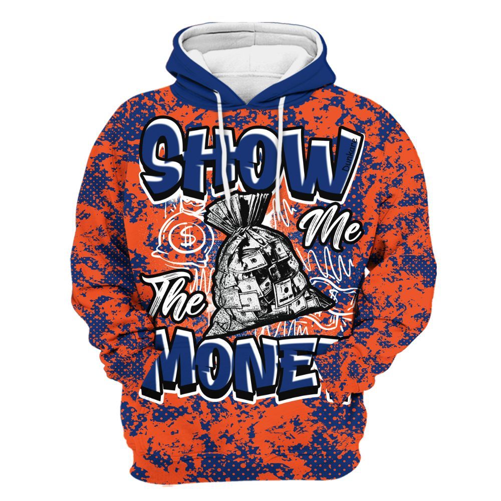 Hoodie To Match Suede GS League - Show Me The Money Retro All Over Print