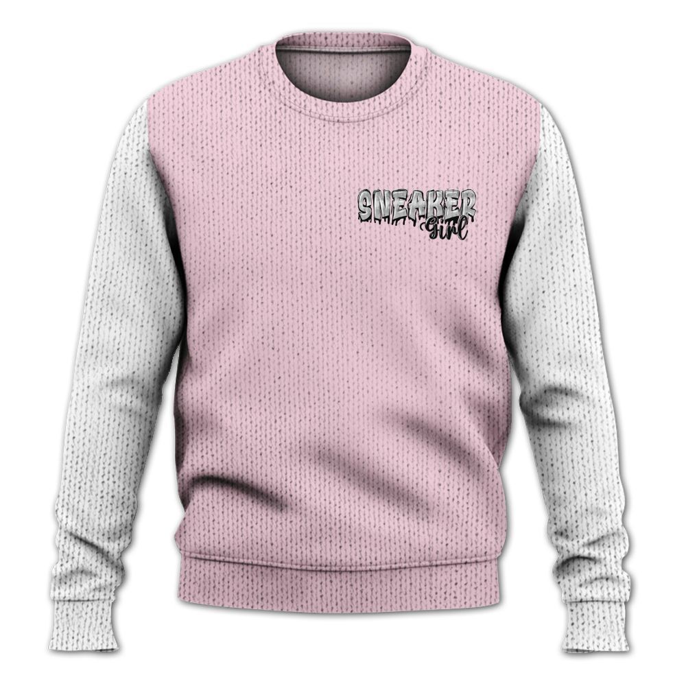 Knitted Sweater To Match Orchid 4s, Custom Name Sneaker Girl Money