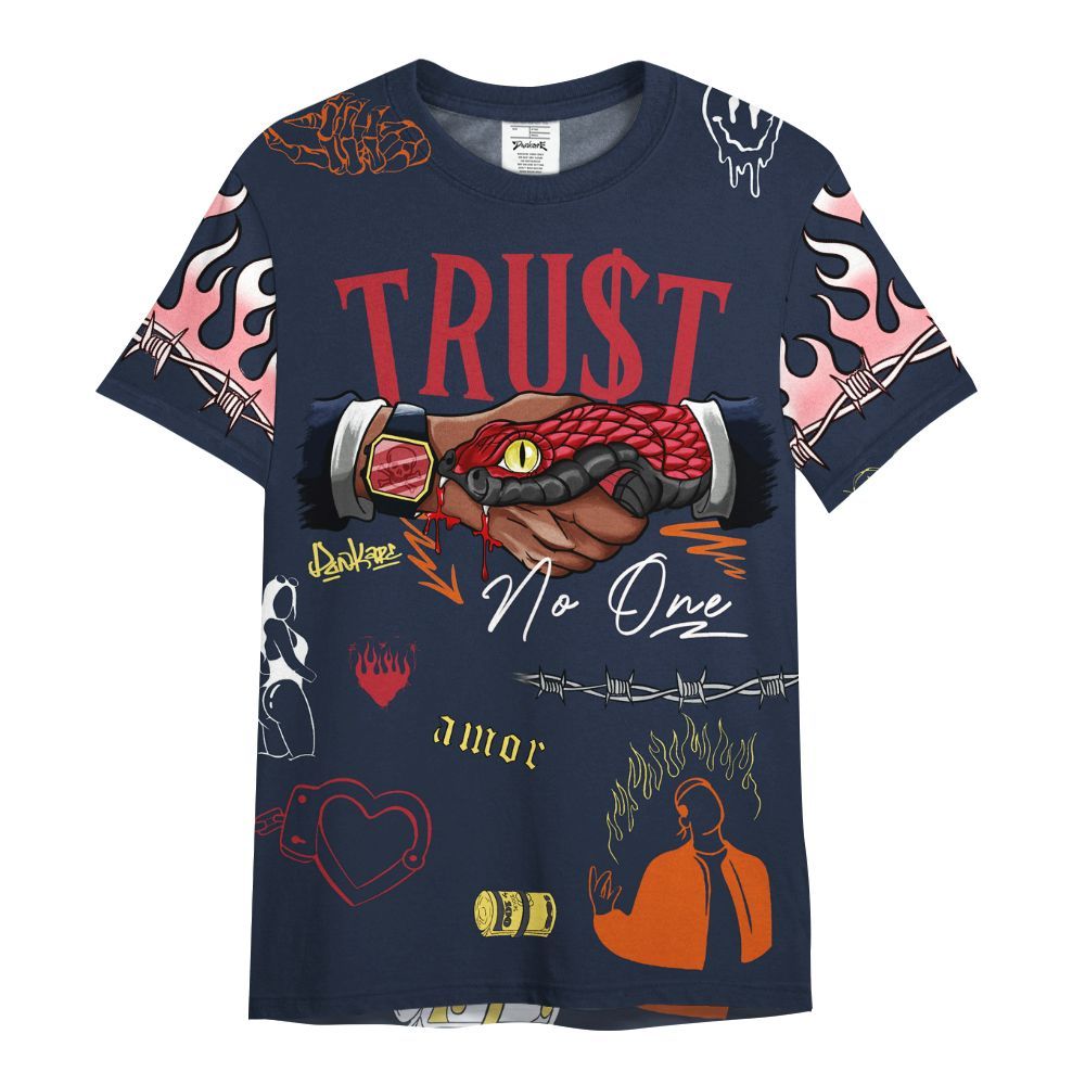 Shirt To Match Dunk Low COJP What The 2024 - Trust No One Graphic All Over Print