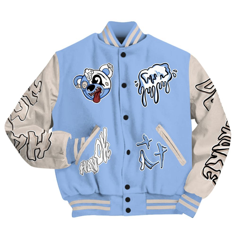Varsity Jacket To Match Air Max 1 Royal Pulse - Havok Bear All Over Print