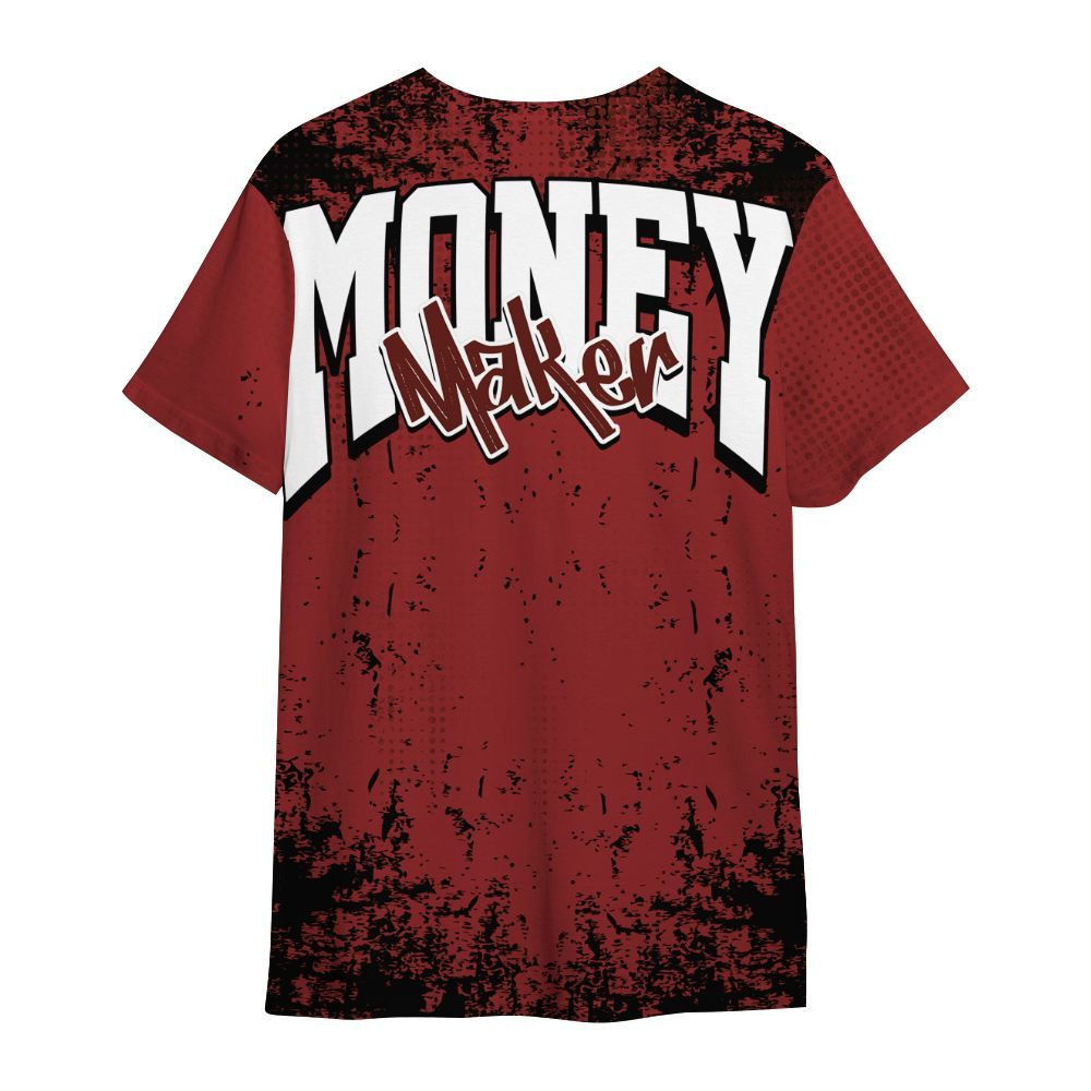 Shirt To Match High 85 Bred 1s - Move In Silence Money Street Retro All Over Print