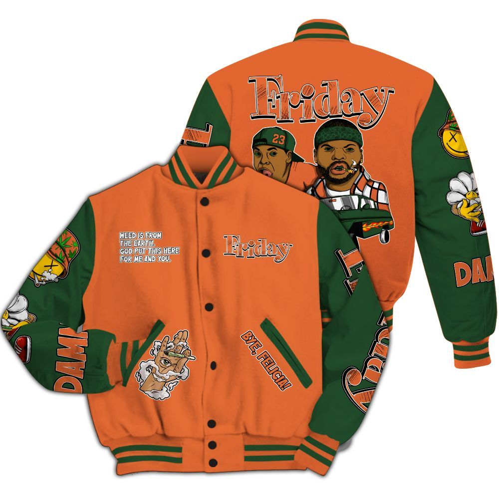 Varsity Jacket To Match Low Miami 5s - Friday Sneaker Stress Style All Over Print