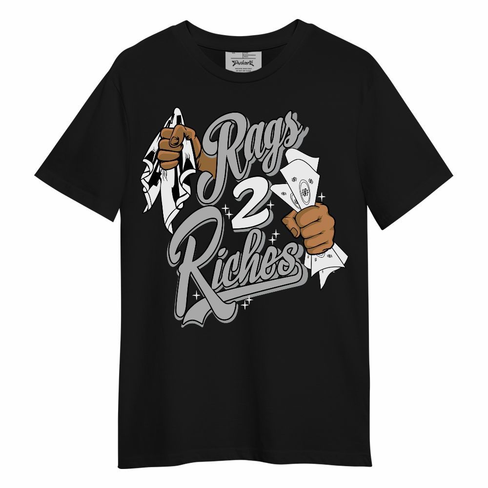 Shirt To Match Low 85 Metallic Black 1s - Rag 2 Riches Unisex Shirt