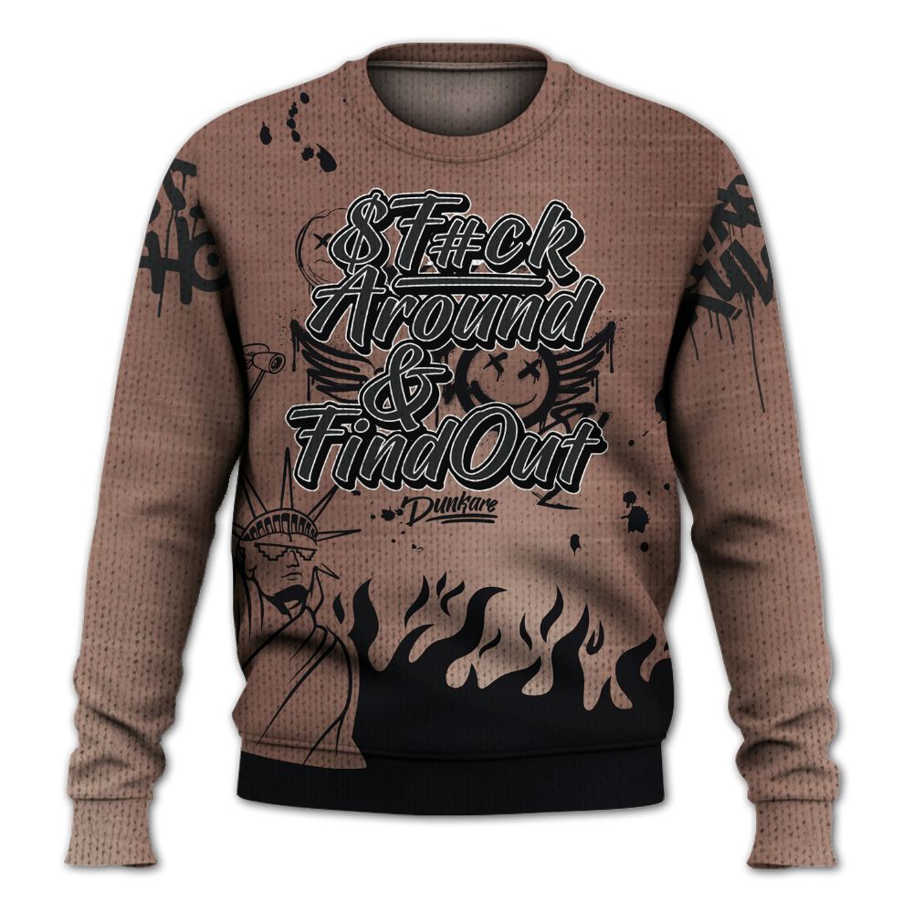 Knitted Sweater To Match KD 4 Christmas - Graphic Fck Around Find Out