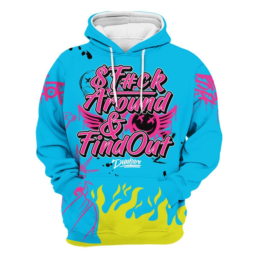Hoodie To Match Tokyo Nights Stewie 3s - Graphic Fck Around Find Out All Over Print