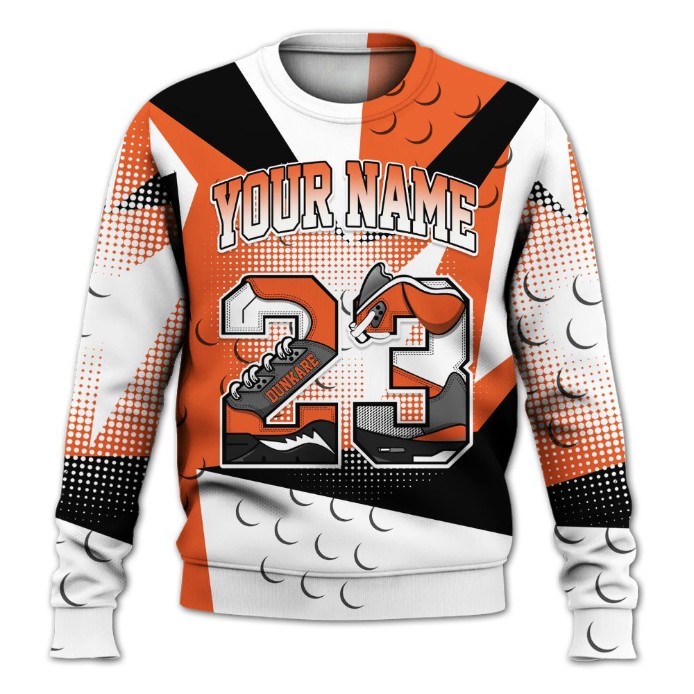 Sweatshirt To Match Retro High OG Shattered Backboard 1s - Custom Name 23 5s All Over Print