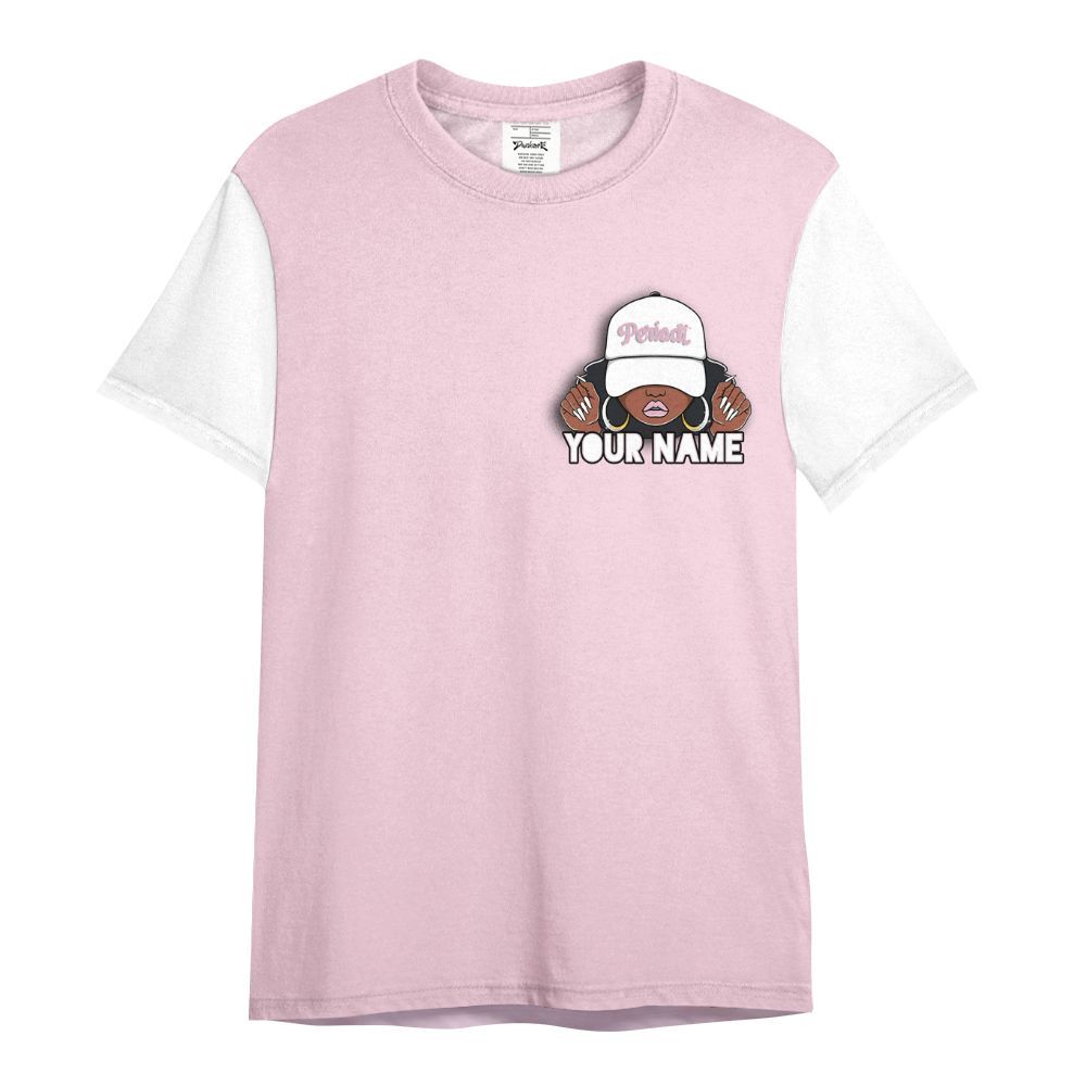 Shirt To Match Orchid 4s Varsity Jacket, Custom Name Black Girl All Over Print