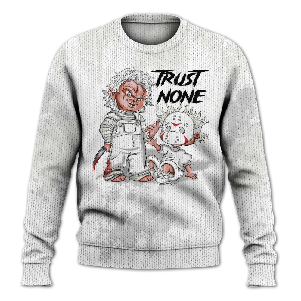 Knitted Sweater To Match Kobe 9 EM Protro Halo - Trust No One Scary