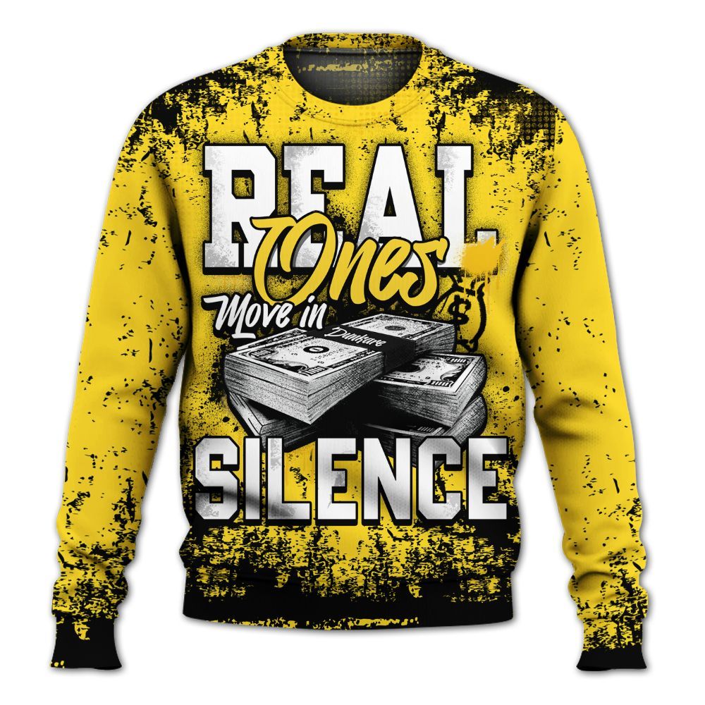 Sweatshirt To Match Retro Thunder 4s - Move In Silence Money Street Retro All Over Print