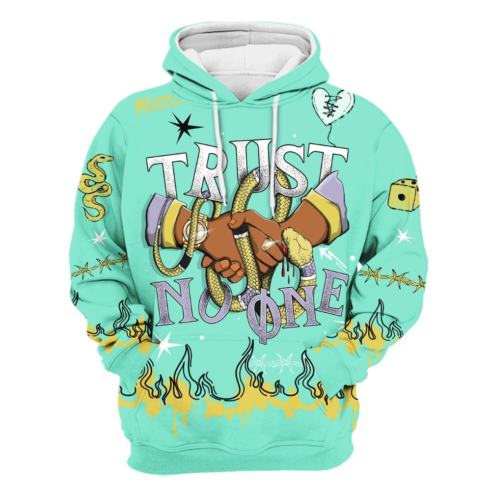 Hoodie To Match Dunk Low Easter 2026 - Trust No One Snake-Bite Doodle Crayon All Over Print