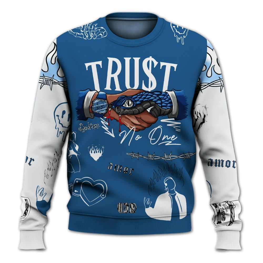 Sweatshirt To Match Wizards 3s - Snake Trust No One All Over Print