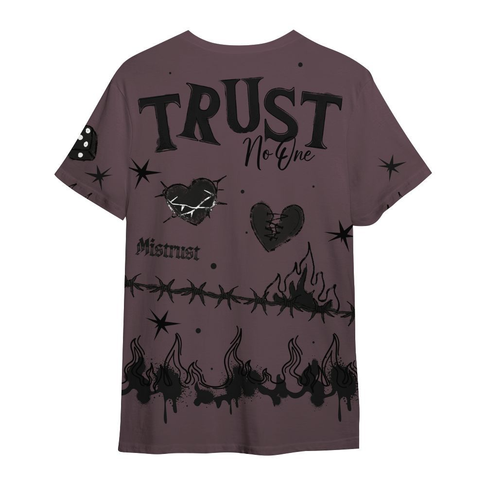 Shirt To Match AMM Black 3s - Trust No One Snake-Bite Doodle Crayon All Over Print