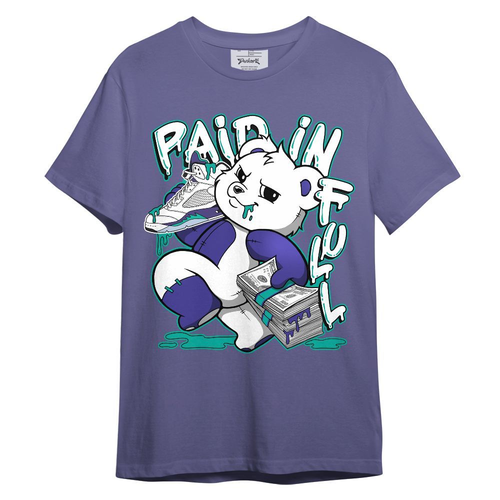 Shirt To Match Retro Grape 5s - Paid In Full Bear Graphic