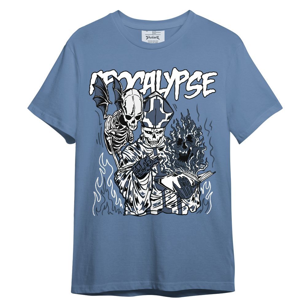 Shirt To Match Low Diffused Blue 11s - Apocalypse Skeleton Unisex Shirt