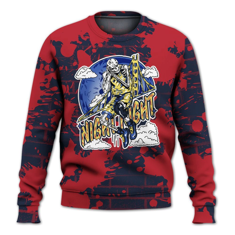 Sweatshirt To Match Dunk Low COJP What The 2024 - Seeya Skeleton Brick All Over Print