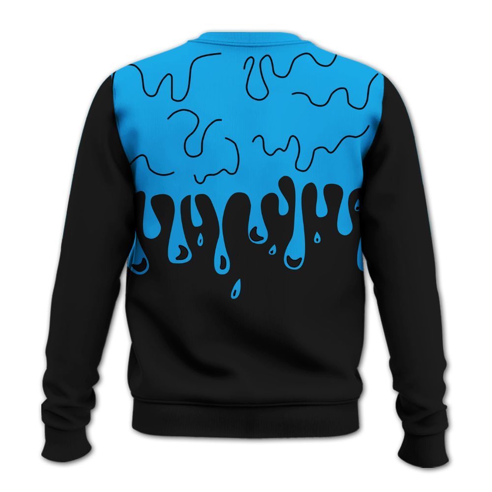 Sweatshirt To Match Black University Blue 2022 13s - Snake Trust No One Drip All Over Print