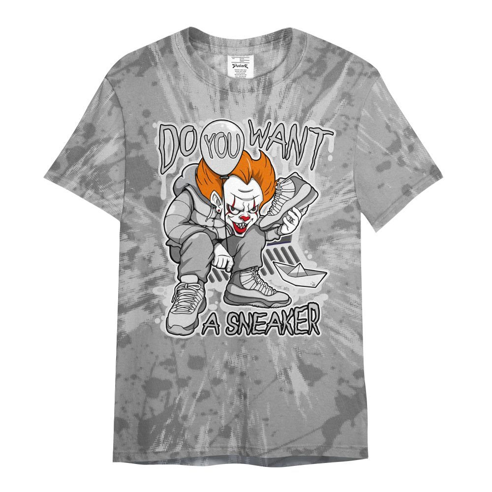 Shirt To Match Black Wolf Grey 12s - Clown Scary Sneakers Graphic Halloween All Over Print