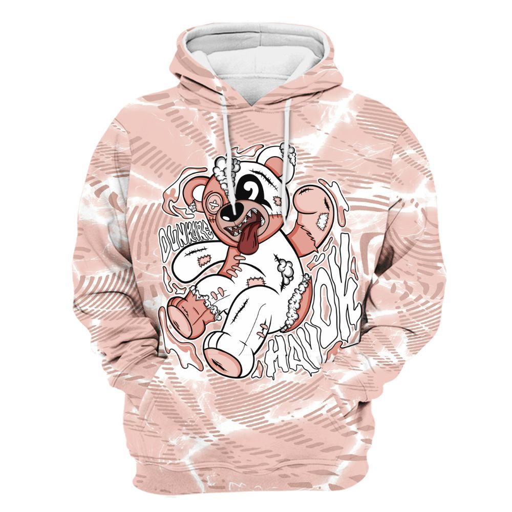 Hoodie To Match Low Legend Pink 11s - Havok Bear All Over Print