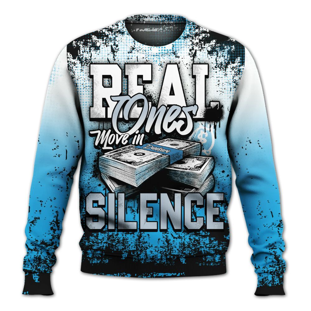 Sweatshirt To Match University Blue Low 2026 11s - Move In Silence Money Street Retro All Over Print
