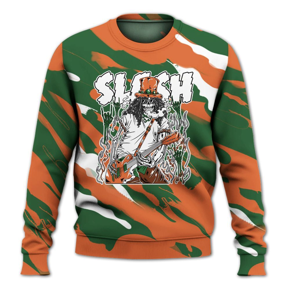 Sweatshirt To Match Low Miami 5s - Slash Skeleton Colored All Over Print